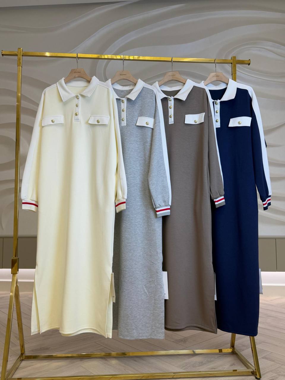 👗 Платья-поло с декоративными карманами